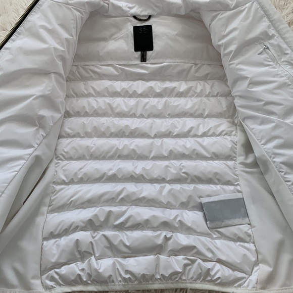 New Goldbergh Nadia down padded slim jacket in white US sz 14 - Picture 6 of 9